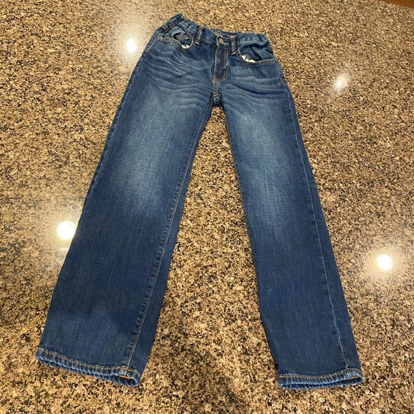 🔆3/$25🔆 GAP 1969 Jeans Straight Cut Relaxed fit Jeans Adjustable Waist Size 10 - Picture 1 of 7
